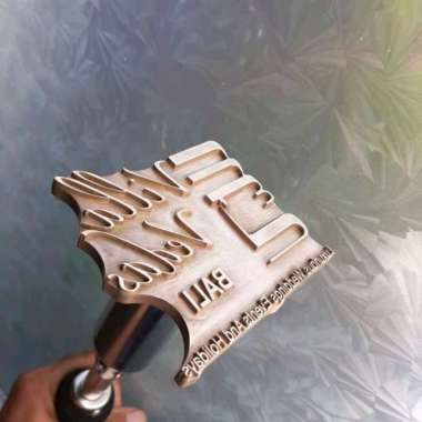 Stempel Kelapa Coconut Stamp Brander Emboss Logo Custom