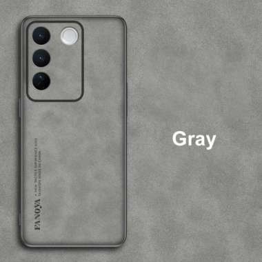 CASING VARIAN VIVO V29 5G CASE VIVO V29 5G SOFTCASE LEATHER V29 5G Grey