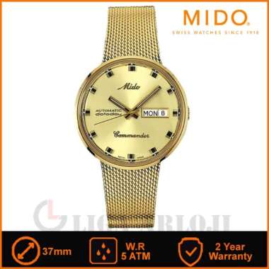 MIDO M8429.3.22.13 Commander 1959 - Jam Tangan Pria - Gold Original