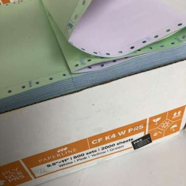 Continuous Form 4 PLY PRS kertas komputer Paperline K4 PRS