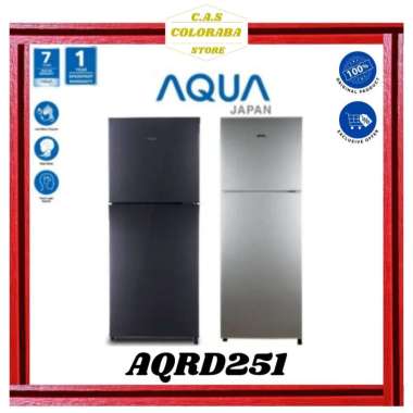KULKAS AQUA JAPAN AQRD251 KULKAS 2 PINTU AQR-D251 AQR D251 KULKAS AQUA 2 PINTU AQRD251LS
