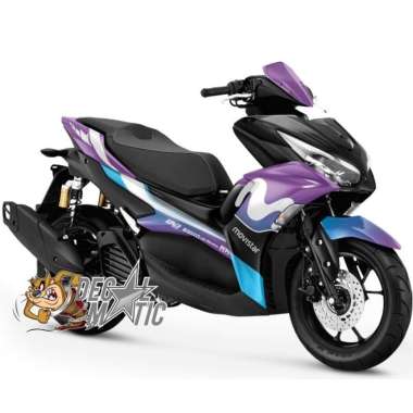 Decal Aerox Full body Stiker Aerox 155 NVX OLD/NEW Movistar OLD AEROX Biru