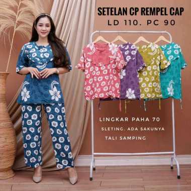 Setelan CP Cap Soft rayon tebal premium daster batik cap setelan piyama cap tebal
