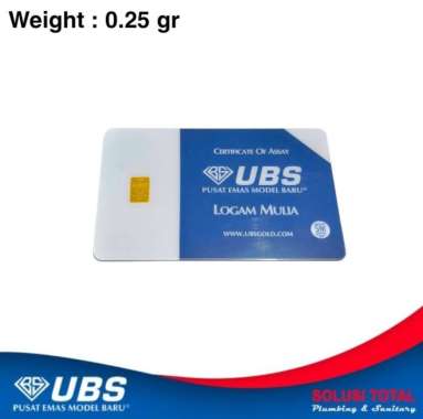LM Logam Mulia Emas UBS 0,25 gr 0.25 gram 24 k ( Bukan Antam )
