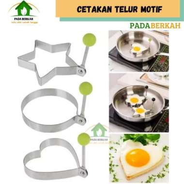 Cetakan Telur Motif Karakter Stainless Alat Pencetak Telur Goreng Bintang