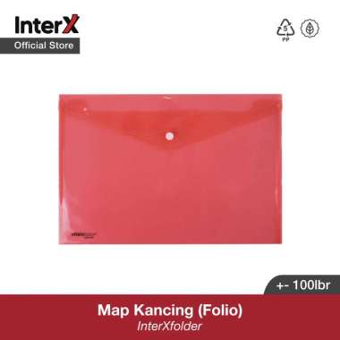 InterX Map kancing Fc Biru