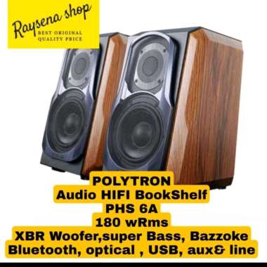 POLYTRON PHS 6A / PHS-6A / PHS6A AUDIO BOOKSHELF BLUETOOTH SPEAKER