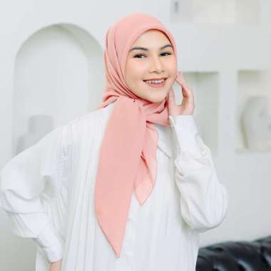 Lozy Hijab - Polly Cotton (Hijab Segiempat Bella Square) Salem