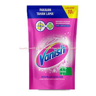 Vanish Refill Vanish Cair 250ml Penghilang Noda Pakaian berwarna Pouch Refil Isi Ulang Plastik Fanis