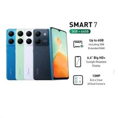 INFINIX SMART 7 RAM 3/64GB NEW GARANSI RESMI