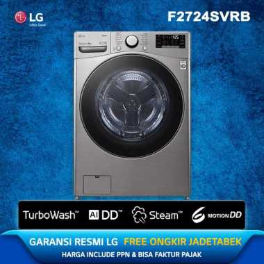 FREE ONGKIR WIL JADETABEK LG F2724SVRB Mesin Cuci Front Loading 24Kg AI DD TurboWash