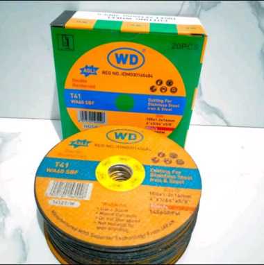 Batu Gurinda Gerinda Potong WD 4" Inch ORI / Mata Gerinda Potong Besi Stainless 4" x 1.2mm (1 Kotak=