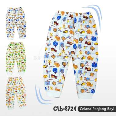 Celana Panjang Bayi Single Knit Lembut Dingin CLB-8724 Celana Bayi Baru Lahir Celana Newborn Laki-La