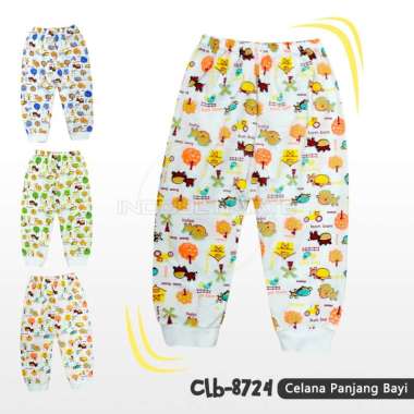 Celana Panjang Bayi Single Knit Lembut Dingin CLB-8724 Celana Bayi Baru Lahir Celana Newborn Laki-La