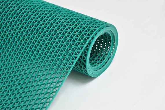 Keset Karpet Karet PVC Anti Slip Meteran - Keset Jaring 50 x 120 Hijau