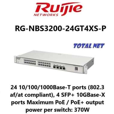 RUIJIE RG-NBS3200-24GT4XS-P NBS3200 L2 10G Uplink Cloud Managed Switch