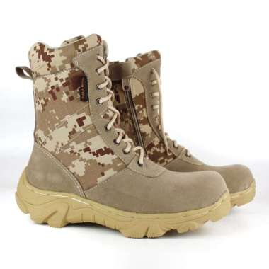 BIG PROMO | RUBICON SEPATU TACTICAL PDL CREAM SIDNEY ARMY SEPATU BOOTS PRIA SAFETY UJUNG BESI TACTIC
