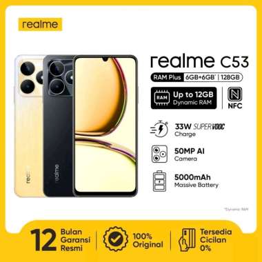 REALME C53 RAM 6/128 GB NEW GARANSI RESMI