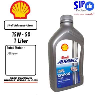 Oli Shell Advance Ultra 15W 50 1 Liter oli Sport Full Synthetic