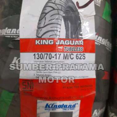 Ban motor tubeless 130/70-17 kingland king jaguar ban motor ring 17