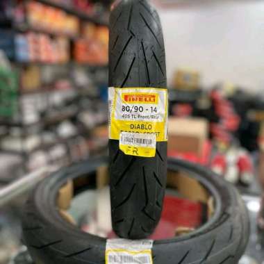 BAN LUAR MOTOR MATIC PIRELLI DIABLI ROSSO SPORT 80/90 90/90 90/80 100/80 RING 14 100/80-14