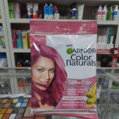 Garnier semir sacet / pewarna rambut garnier sachet , garnier ash blonde ready Brilliant Pink