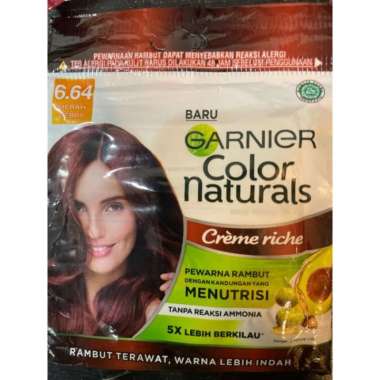 Garnier semir sacet / pewarna rambut garnier sachet , garnier ash blonde ready Merah berry
