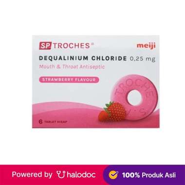 SP Troches Meiji Rasa Strawberry 6 Tablet