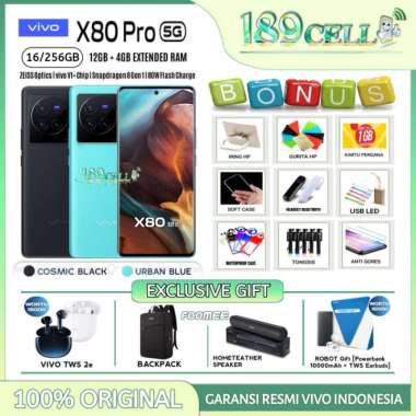 VIVO X80 PRO 5G NFC 12/256 GB | VIVO X 80 5G 12/256 GB GARANSI RESMI