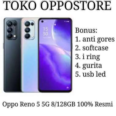 OPPO Reno5 5G Smartphone 8GB/128Gb (Garansi Resmi)