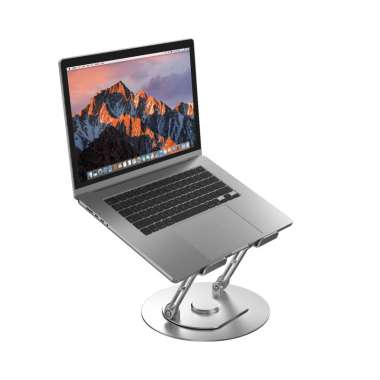 Laptop Stand WiWU S800 Rotation Adjustable Foldable Aluminum Holder - Silver