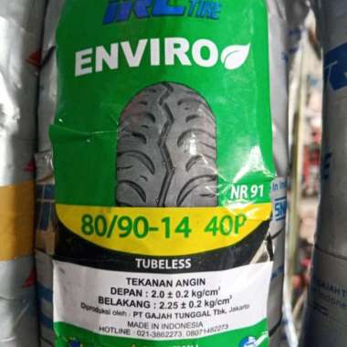 Ban Depan Belakang Tubeless Ring 14 80 90 pelek 14 IRC Ban luar Matic