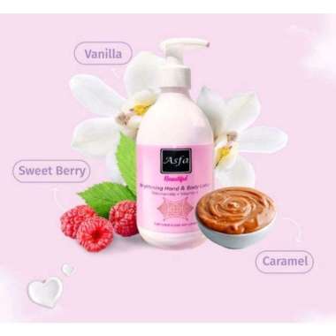 Asfa Hand Body brightening 85ml & 300ml Pink besar
