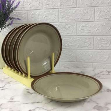 Piring Makan Piring Keramik Polet Lucky Piring Makan Coklat Piring