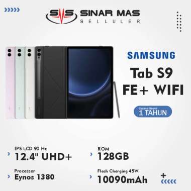 Samsun Galaxy Tab S9 FE+ WIFI ONLY [8GB/128GB] Garansi Resmi Silver