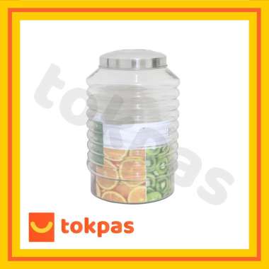 Toples Kamma 1 Seal 15 Liter Toples Kaca Gelombang Kedap Udara DLX Glass