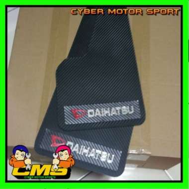 MUD FLAP UNIVERSAL MOTIF CARBON 3D. MUD GUARD MOBIL . KARPET LUMPUR - SEAESAW