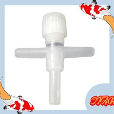 KRAN MODEL T kran udara aerator aquarium aquascape kran 2 arus