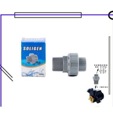 Water mur Soligen 3/4 x 1 inch pompa air