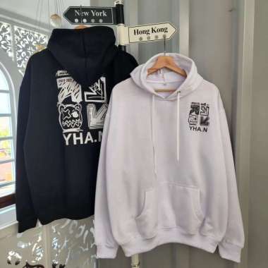 Sweater Anak Pria Umur 13 Tahun -YHA XXL HOODIE 12-13 tahun Putih