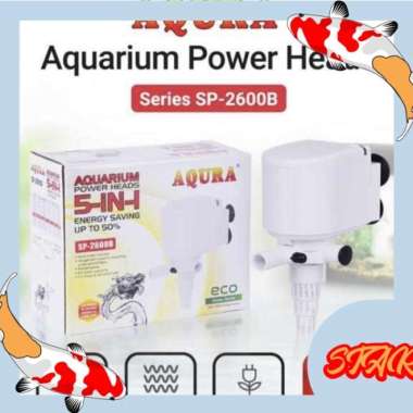Produk Baru Aqura Pompa Air Celup Power Head AQURA SP 2600 B putih