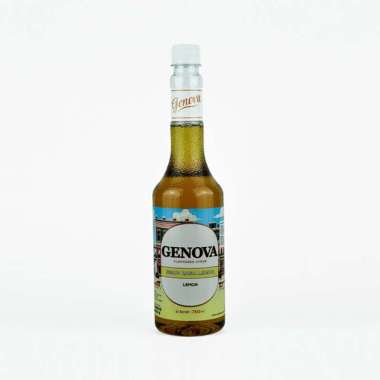 Genova Lemon Syrup 750ml - Sirup Minuman Rasa Lemon cocok untuk Horeca / Horeka (Hotel, Restoran, da