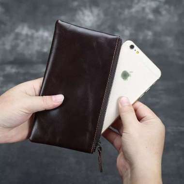 Mivaso Dompet Hp Wanita Kulit Asli Dompet Kartu - Clutch Bag Pria Wanita Asli Kulit - Dompet Hp Wanita