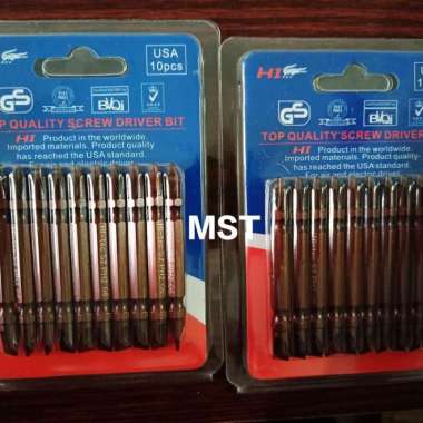 Mata Obeng angin/screwdriver PH2x65 +/- (1set=10pcs)