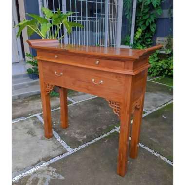 MEJA ALTAR SEMBAHYANG KAYU JATI - LEMARI ALTAR JATI - MEJA DEWA CHINA