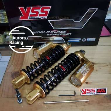SHOCK YSS NEW GOLD SERIES AEROX 155 BLACK GOLD