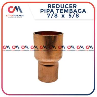 Reducer Shock 7/8 x 5/8 Inch Pipa Tembaga Sok Sambungan Las Fitting Penyambung AC Inci Inchi Turunan