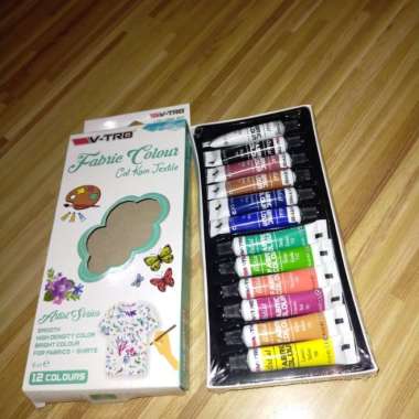V-tro fabric colour(cat kain textile) Multicolor