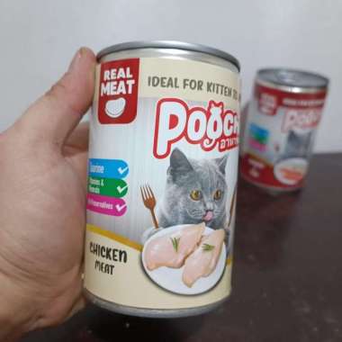 POOCHA Kaleng 400 Gram Makanan Basah Kucing Wet Food Cat Food Basah 490 - PCHA ChickMeat
