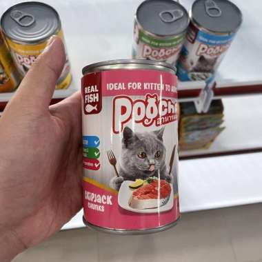 POOCHA Kaleng 400 Gram Makanan Basah Kucing Wet Food Cat Food Basah 490 - PCHA Skipjack